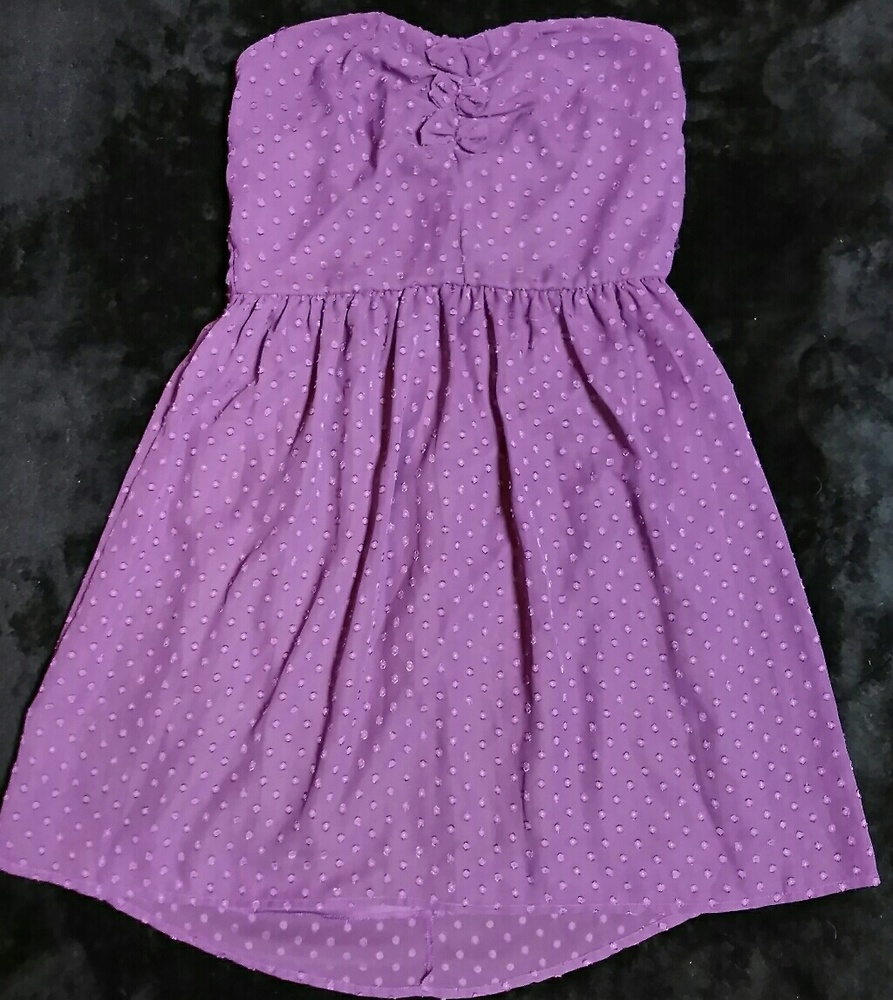 Strapless Polka Dot Dress